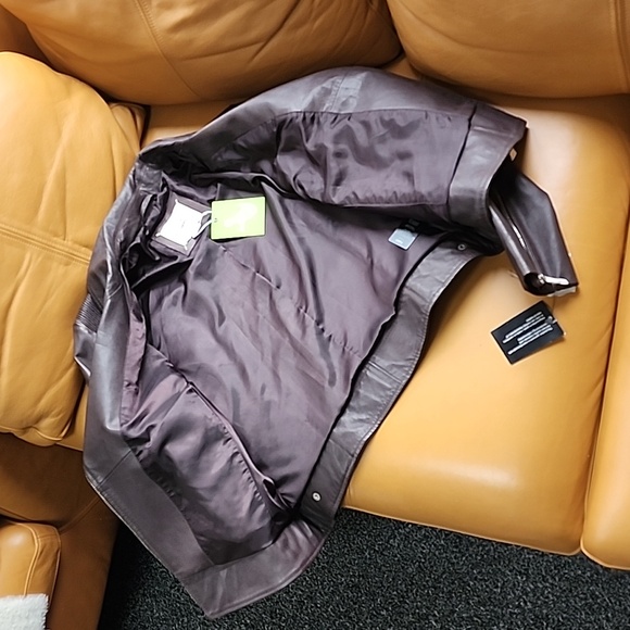 Leather biker jacket - Picture 5 of 15